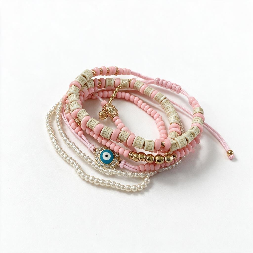 Blush Guardian Bracelet Set