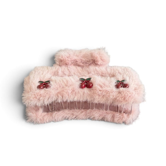 Fluffy Thick Dusty Fur Hair Clip