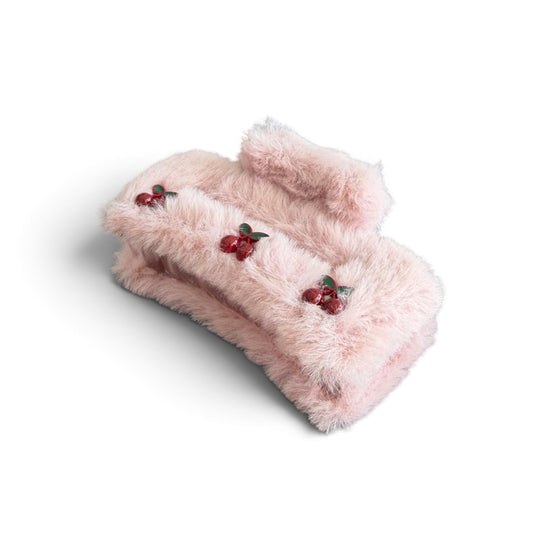 Fluffy Thick Dusty Fur Hair Clip