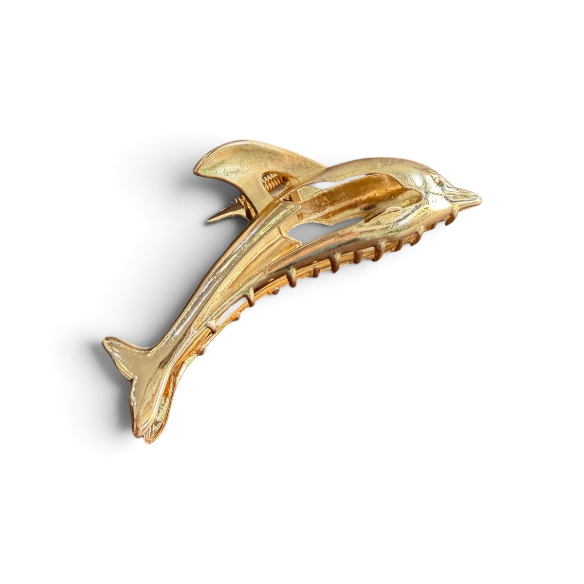Stainless Gold Dolphin Clip